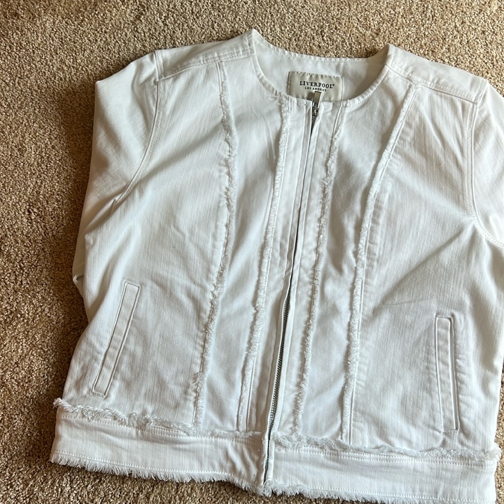 White Liverpool denim jacket
